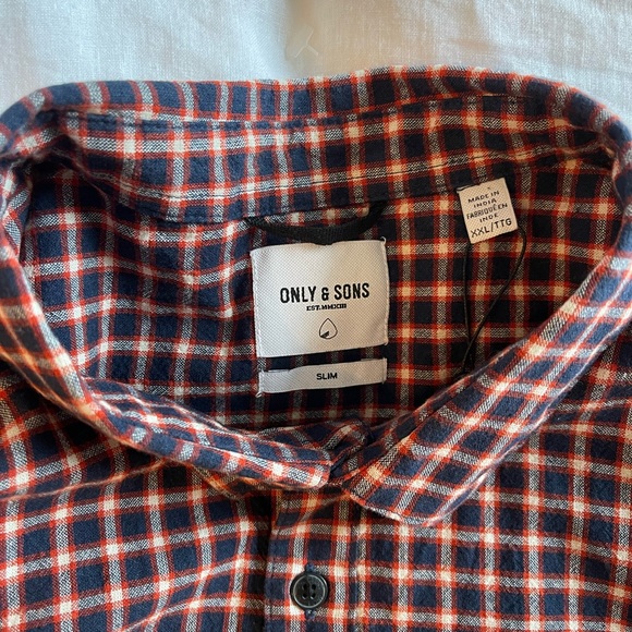 Only & Sons Tony LS check shirt - Picture 2 of 5